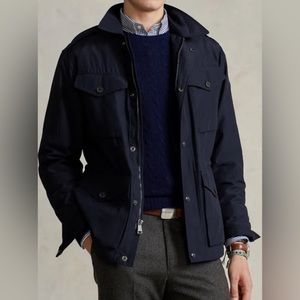 Polo Ralph Lauren Men’s Water Repellent Utility Field Jacket Navy Sz XXL NWT
